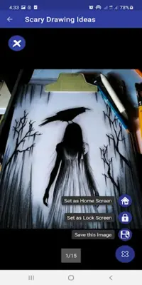 Scary Drawing Ideas android App screenshot 4