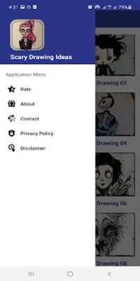 Scary Drawing Ideas android App screenshot 6